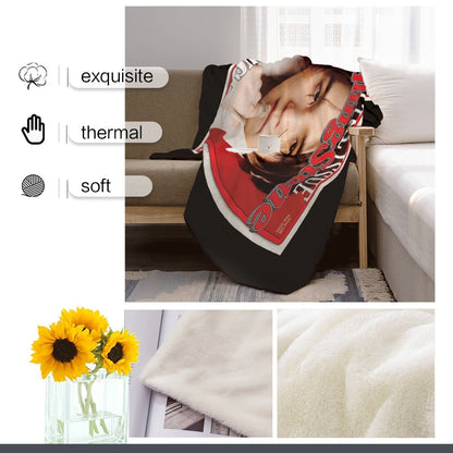 BTS Suga Rolling Stone Magazine Cover - Flannel Breathable Blanket 4 Sizes! Blanket Throw - Beyond The Shoppe