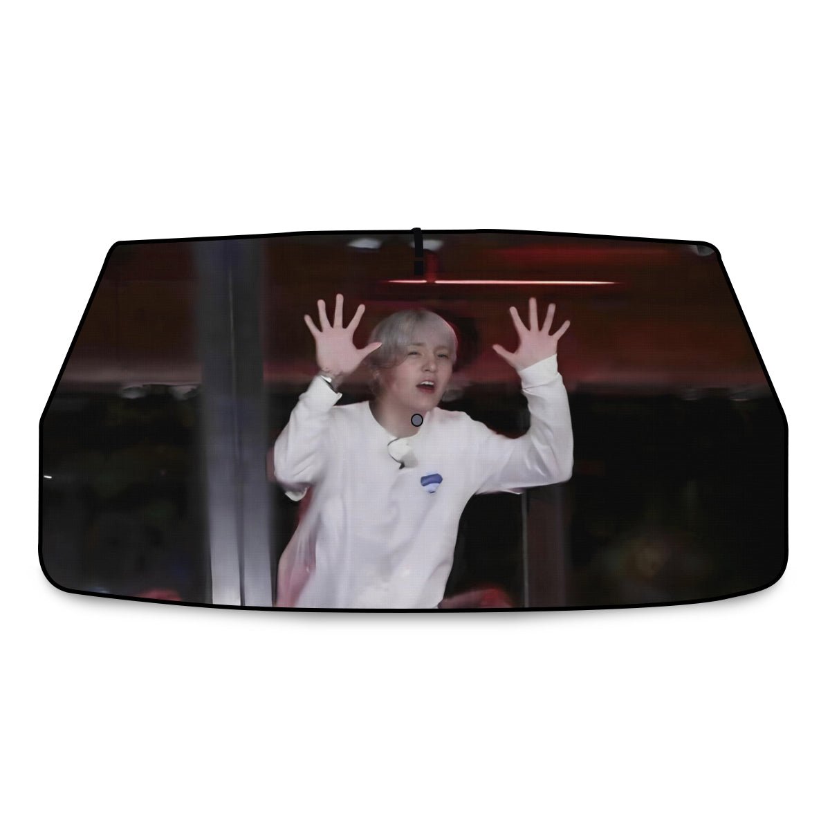 BTS Suga Yoongi "Let me out!" Sun Shade - Windshield Cover - KPop Themed - Great gift! Car Window Shield - Windshield Protector - great for rear windshield - Beyond The Shoppe