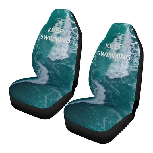 BTS SWIM - Keep Swimming Car Seat Microfiber Covers - Set of 2 - KPop car accessories - Beyond The Shoppe