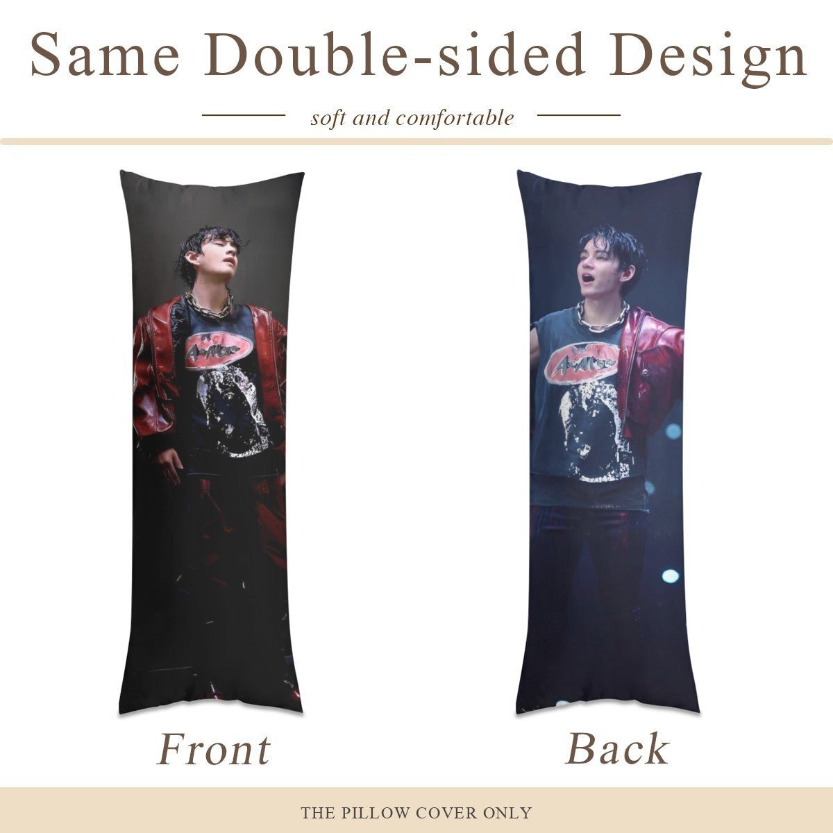 BTS V Arirang Full Body Pillow Case - Double Sided with two different photos full body pillowcases - 3 sizes! Great Kpop gift idea! - Beyond The Shoppe