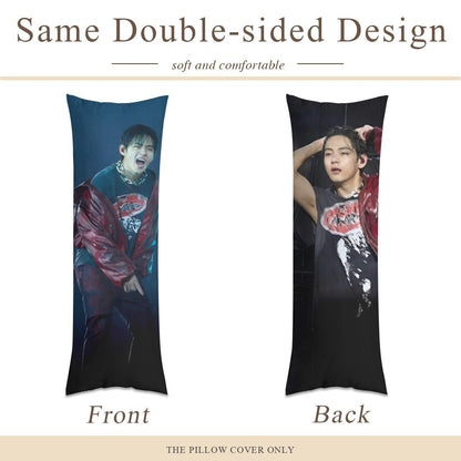 BTS V Arirang Full Body Pillow Case - Double Sided with two different photos full body pillowcases - 3 sizes! Great Kpop gift idea! - Beyond The Shoppe