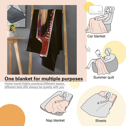 BTS V Rolling Stones Magazine Cover Flannel Breathable Blanket 4 Sizes! Blanket Throw - Beyond The Shoppe