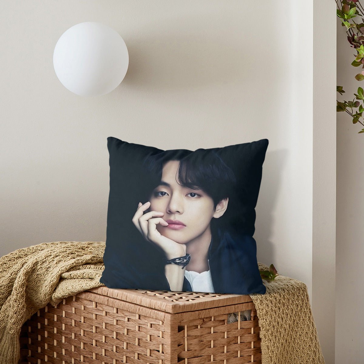 BTS V themed pillow cushion cover - double sided pillow case - Pillowcase! Great KPOP Gift! - Beyond The Shoppe