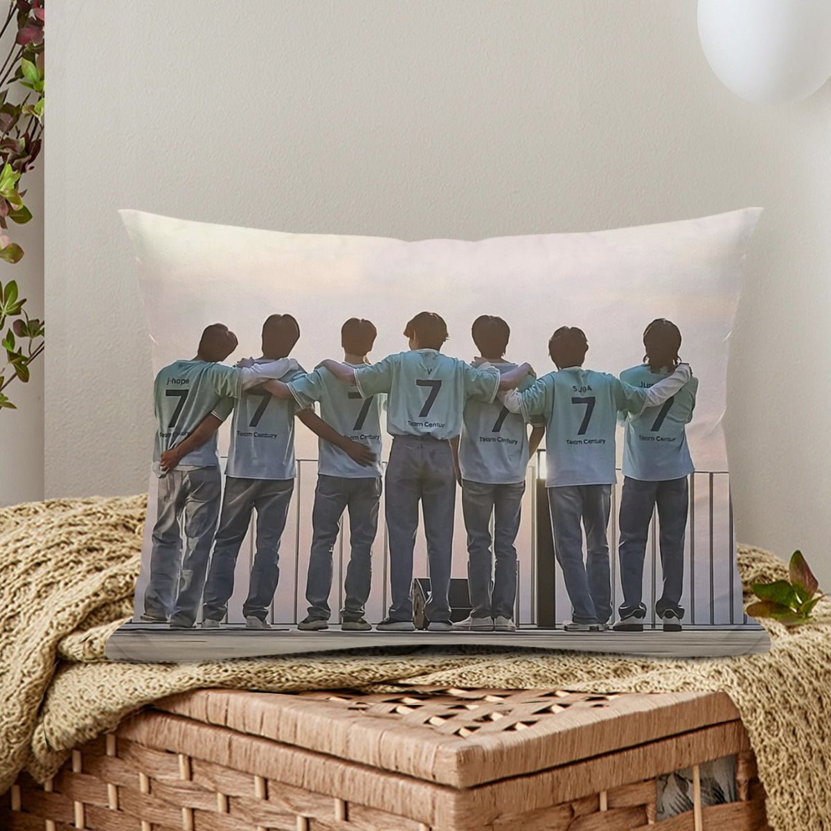 BTS We are 7 - Full Body Pillow Case - Double Sided with two different photos full body pillowcases - 3 sizes! Great Kpop gift idea! - Beyond The Shoppe