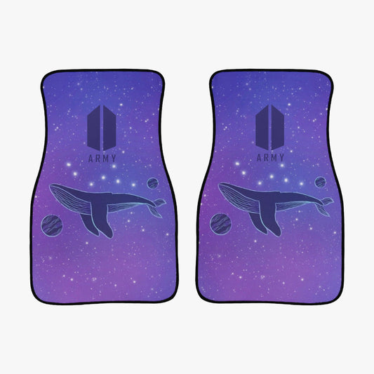 BTS Whalien Car Mats - Set of 2 Front mats - BTS Car Accessories - Bangtan Car mats - Kpop car mats - Beyond The Shoppe