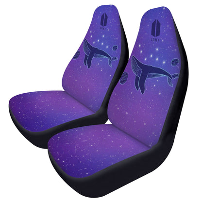BTS Whalien Car Microfiber Seat Covers - Set of 2 - BTS whale car seat covers - bangtan army car accessories - ARMY - Beyond The Shoppe