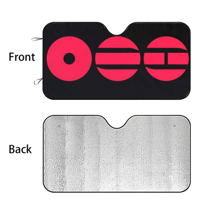 BTS World Tour ARIRANG 2026 Album Logo Sun Shade Black - Windshield Cover - KPop Themed - Great gift! Car Window Shield - Windshield Protector - Beyond The Shoppe