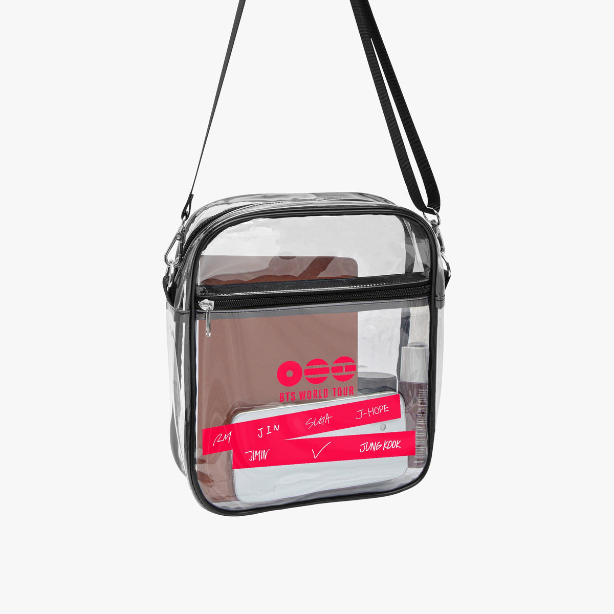 BTS WORLD TOUR ARIRANG 2026 Concert Clear PVC Crossbody Bag - Concert Bag - Concert Purse - Beyond The Shoppe