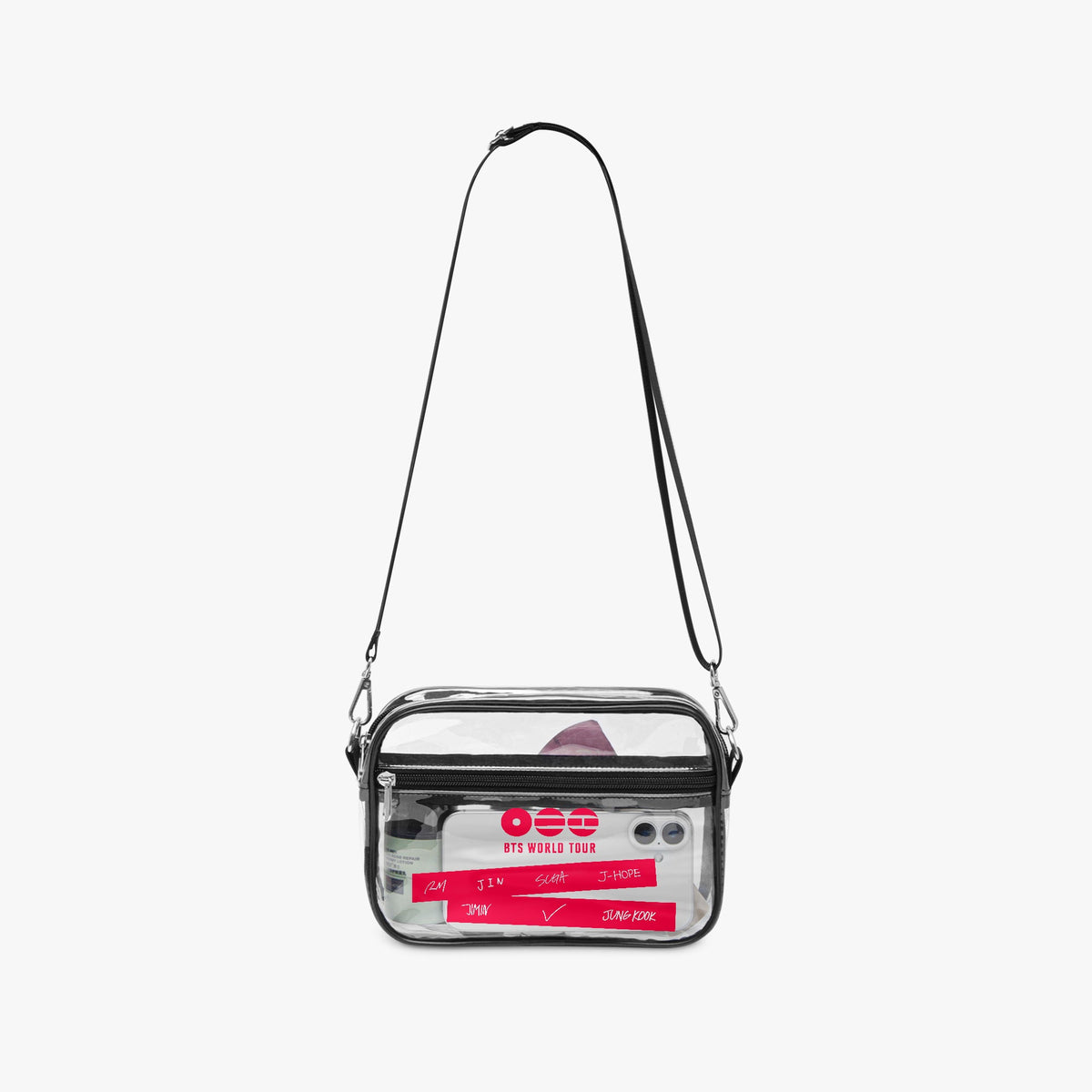 BTS WORLD TOUR ARIRANG 2026 Concert Tour Clear PVC Crossbody Bag 