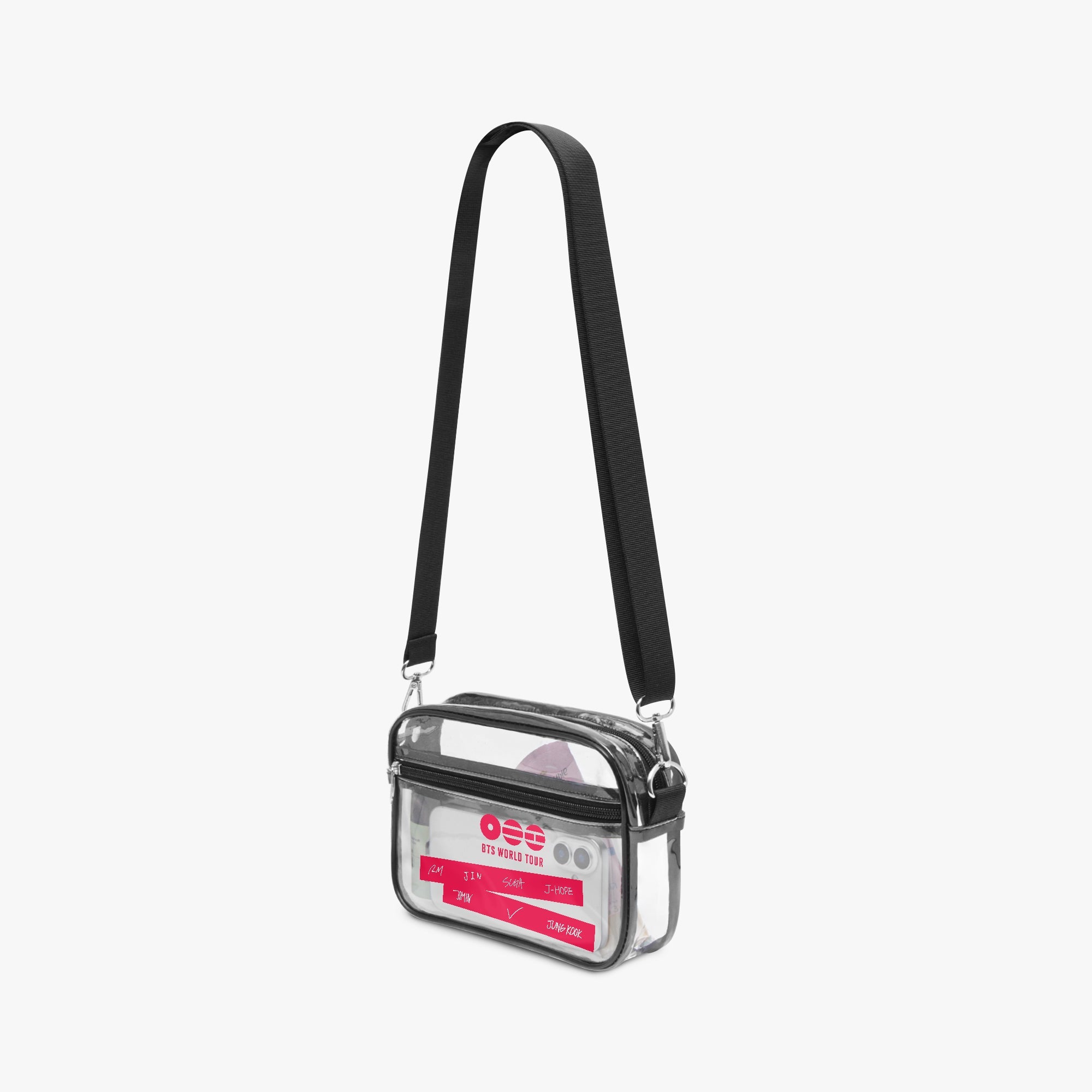 BTS WORLD TOUR ARIRANG 2026 Concert Tour Clear PVC Crossbody Bag