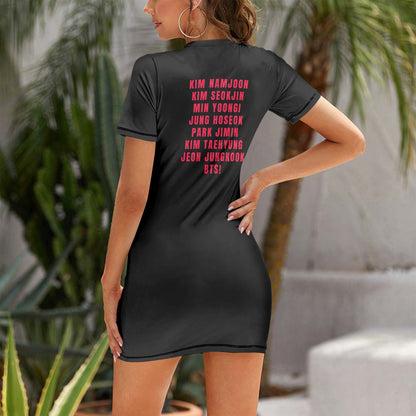 BTS WORLD TOUR ARIRANG 2026 Concert Tour short sleeved dress - Beyond The Shoppe