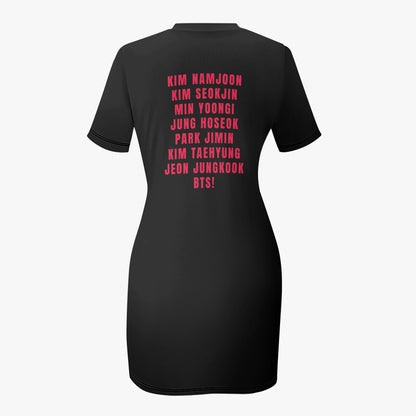 BTS WORLD TOUR ARIRANG 2026 Concert Tour short sleeved dress - Beyond The Shoppe