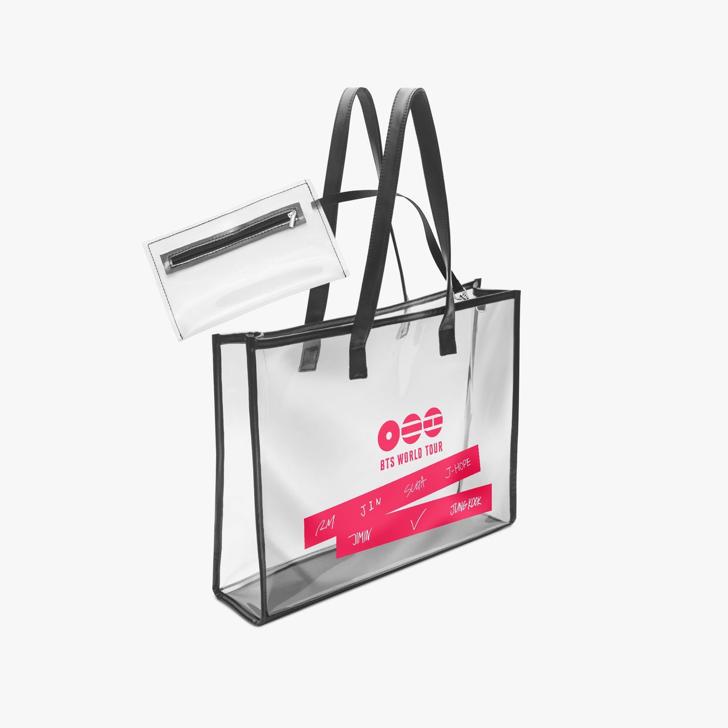 BTS WORLD TOUR ARIRANG 2026 Large PVC Tote Bag – Transparent Concert Bag - Concert Purse - Concert Tote - Beyond The Shoppe