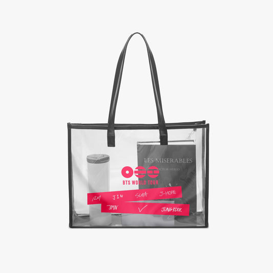 BTS WORLD TOUR ARIRANG 2026 Large PVC Tote Bag – Transparent Concert Bag - Concert Purse - Concert Tote - Beyond The Shoppe