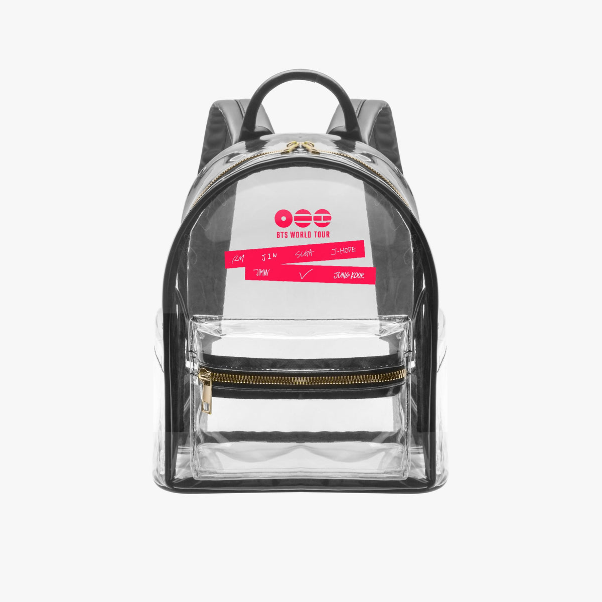 BTS WORLD TOUR ARIRANG 2026 Transparent Zipper Backpack - Concert Bag - Concert Backpack - Beyond The Shoppe