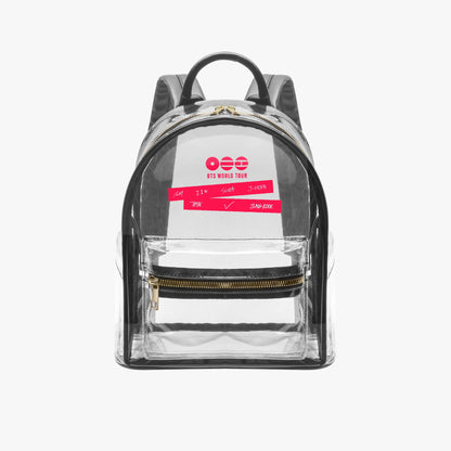 BTS WORLD TOUR ARIRANG 2026 Transparent Zipper Backpack - Concert Bag - Concert Backpack - Beyond The Shoppe