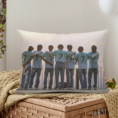 BTS We are 7 -  Full Body Pillow Case - Double Sided with two different photos full body pillowcases - 3 sizes! Great Kpop gift idea!