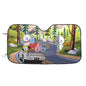 BT21 On The Road! Car Sun Shade - BT21 Car Sun Shade - Windshield Cover Visor - Gift for Bangtan Fan, Army Car Sunshade BTS