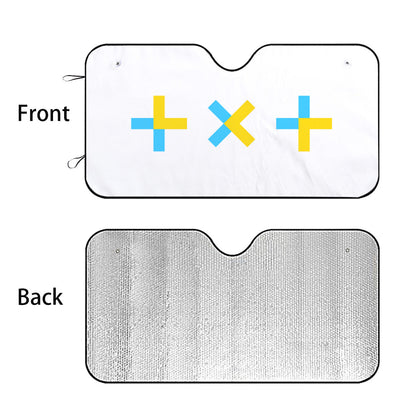 Car Windshield Sunshade - TXT Car Sun Shade - TXT Logos Style! Car Visor Sun Shade - Gift for MOA Car Sunshade - K - Pop Inspired Car Accessories - Beyond The Shoppe