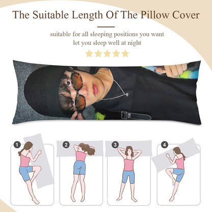 BTS Jhope Body Pillow Case - 3 Sizes - BTS J-Hope full size pillowcase - BTS J Hope double sided pillow case