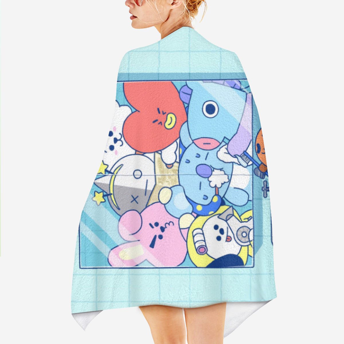 Beach towel (comfortable model)｜Polyester - BT21-bath-towel