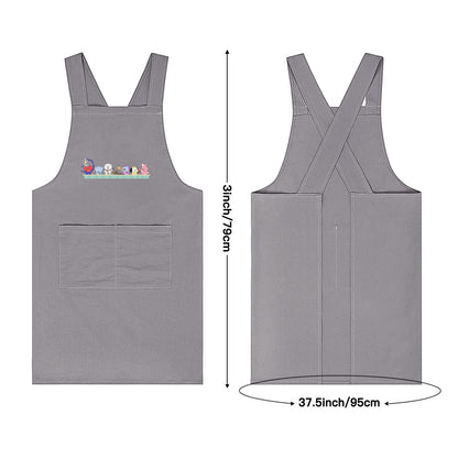BTS BT21 Adult's Apron - Korean literary style - 2 colors! Cotton Linen - Great for up & coming chefs!