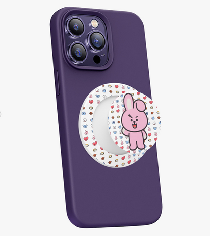 BTS BT21 Cell Phone Magnetic Collapsible Grip And Stand - Cell Phone Grips - Cell phone holder - popsocket grip - Phone Pop Grips