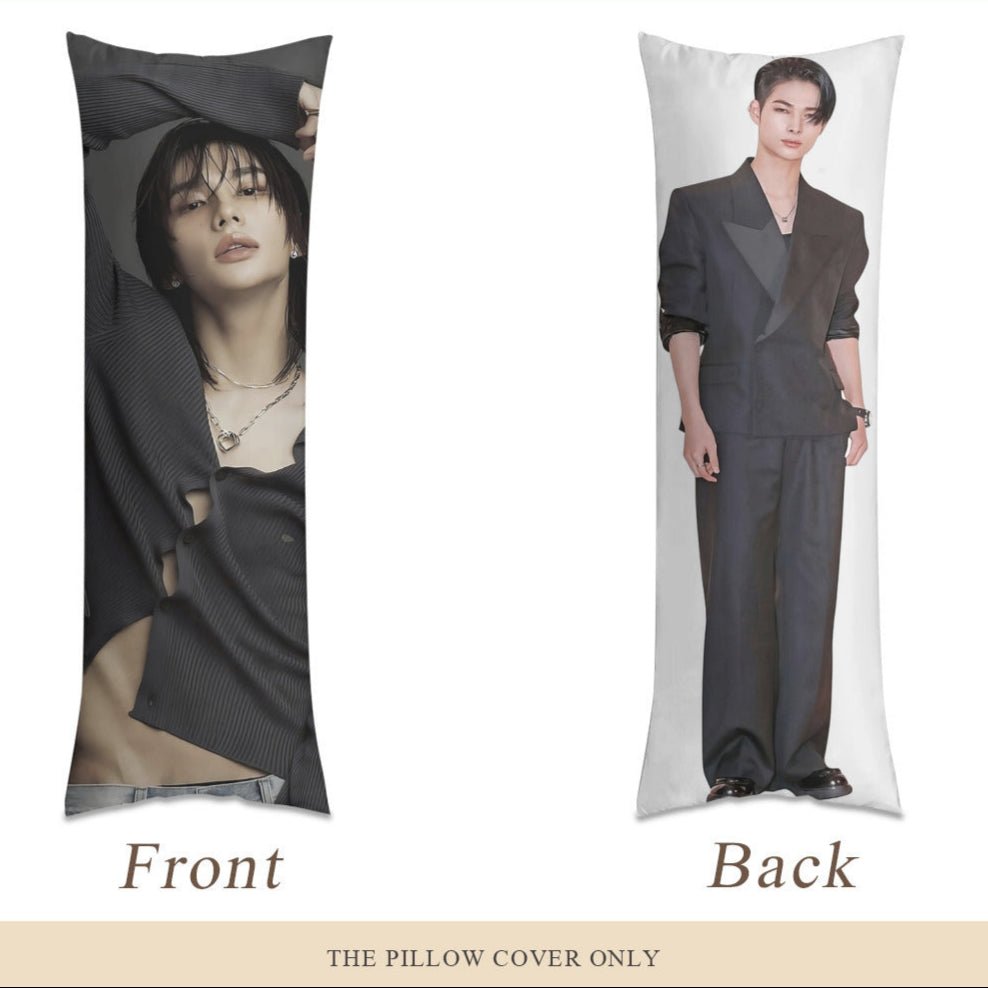 Custom Duo! Hyunjin (Stray Kids) & Niki (Enhypen) Full Body Pillow - Custom double sided pillowcase! - Comes in 3 sizes! - Beyond The Shoppe