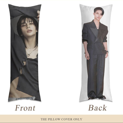 Custom Duo! Hyunjin (Stray Kids) & Niki (Enhypen) Full Body Pillow - Custom double sided pillowcase! - Comes in 3 sizes! - Beyond The Shoppe