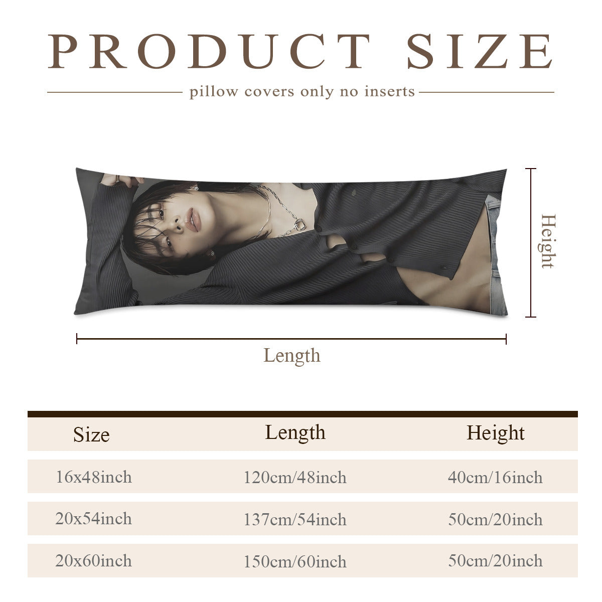 Custom Duo! Hyunjin (Stray Kids) & Niki (Enhypen) Full Body Pillow - Custom double sided pillowcase! - Comes in 3 sizes!