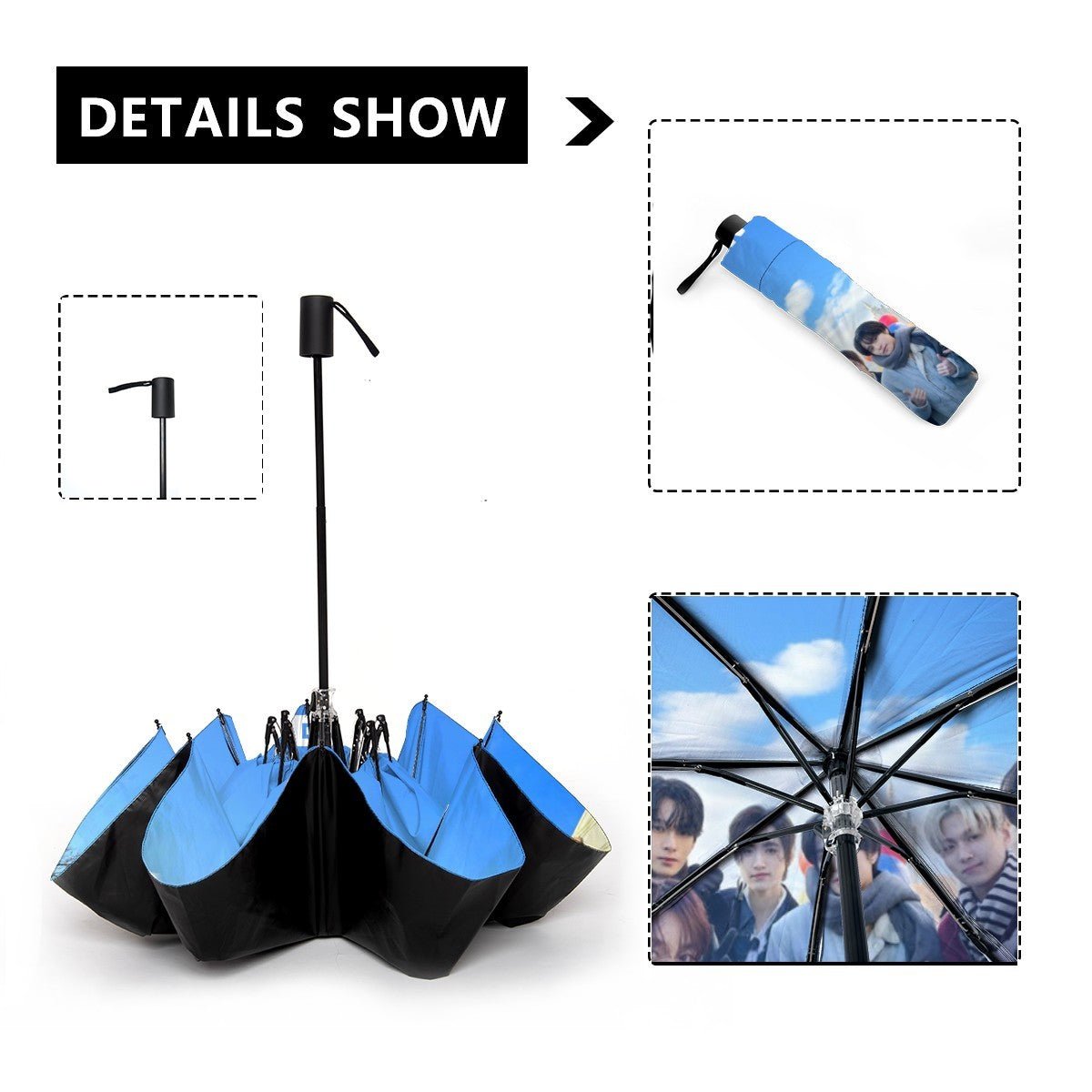 Enhpen Automatic opening umbrella - Kpop for rainy weather and protection from weather - Beyond The Shoppe