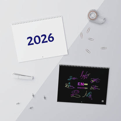 Enhypen 2026 Wall Calendar Monthly Planner KPop Gift - Beyond The Shoppe