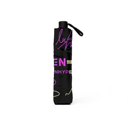 Enhypen Automatic opening umbrella featuring their Logo and Signatures - Kpop for rainy weather andprotection from weatherXT - Beyond The Shoppe