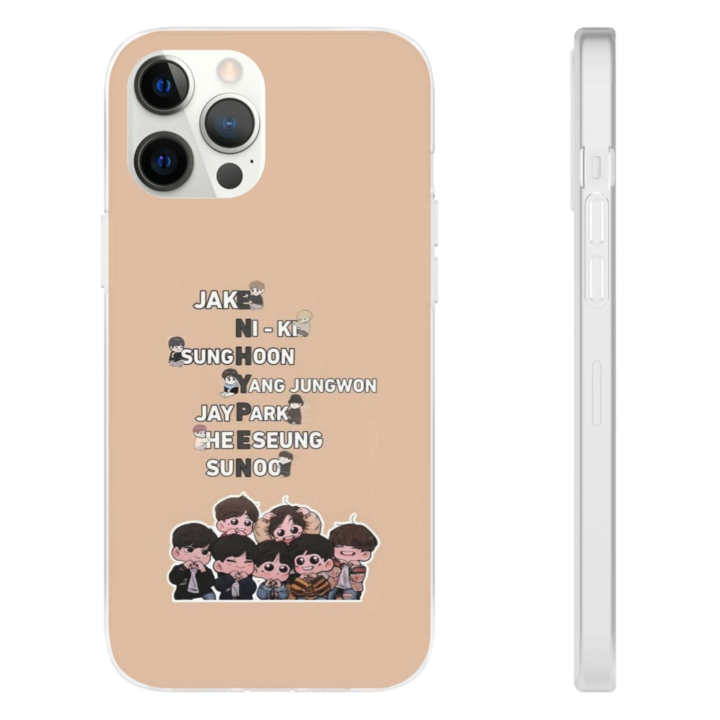 Enhypen Cell Phone Case - iPhone, Samsung and Custom Covers - K - Pop Phone Covers, Gifts for Fans, Stylish Cell Phone Accessories - Beyond The Shoppe