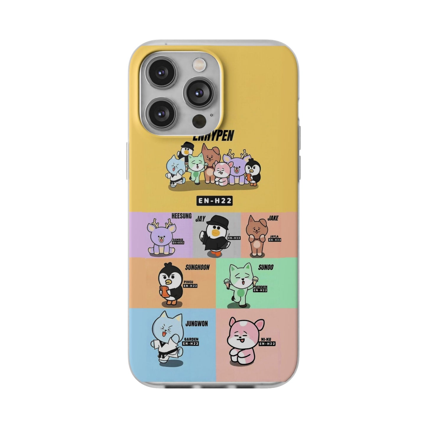 Enhypen Cell Phone Case - iPhone, Samsung and Custom Covers - K - Pop Phone Covers, Gifts for Fans, Stylish Cell Phone Accessories - Beyond The Shoppe