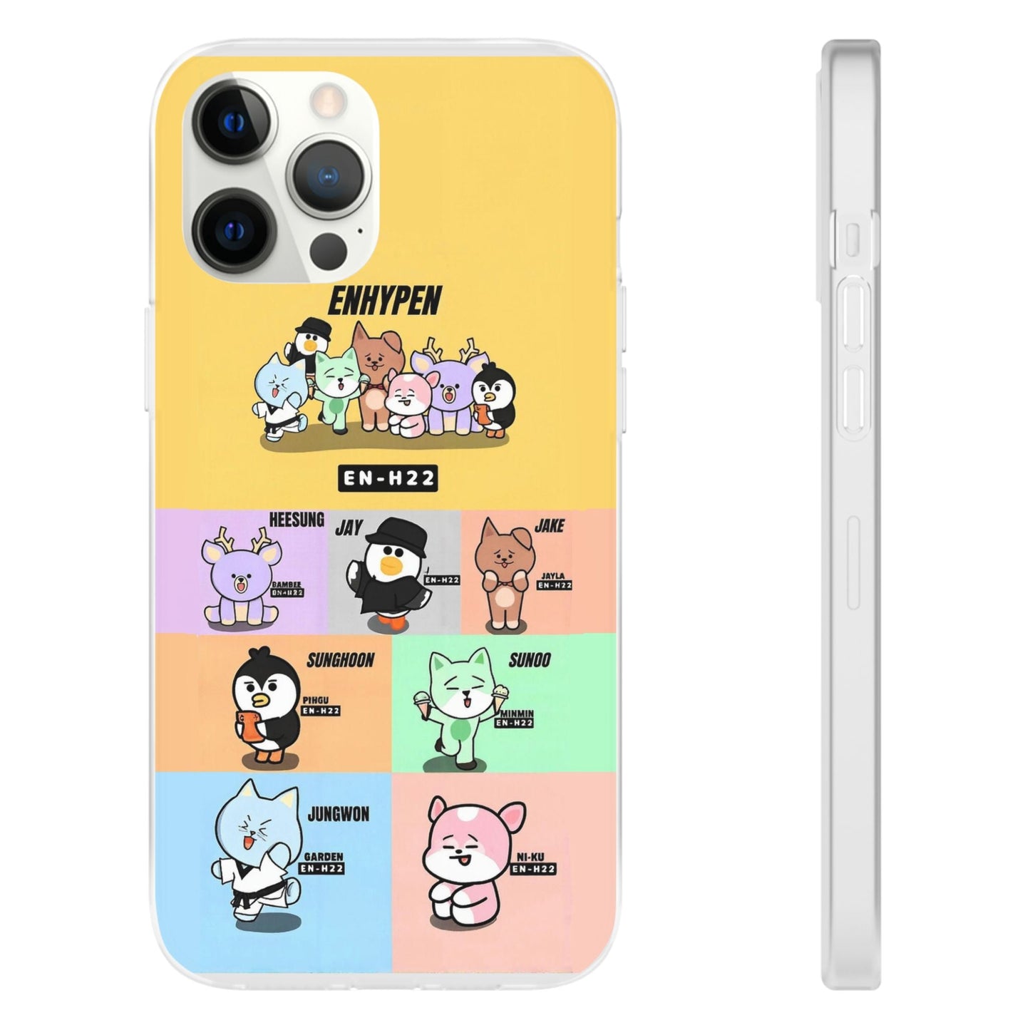 Enhypen Cell Phone Case - iPhone, Samsung and Custom Covers - K - Pop Phone Covers, Gifts for Fans, Stylish Cell Phone Accessories - Beyond The Shoppe