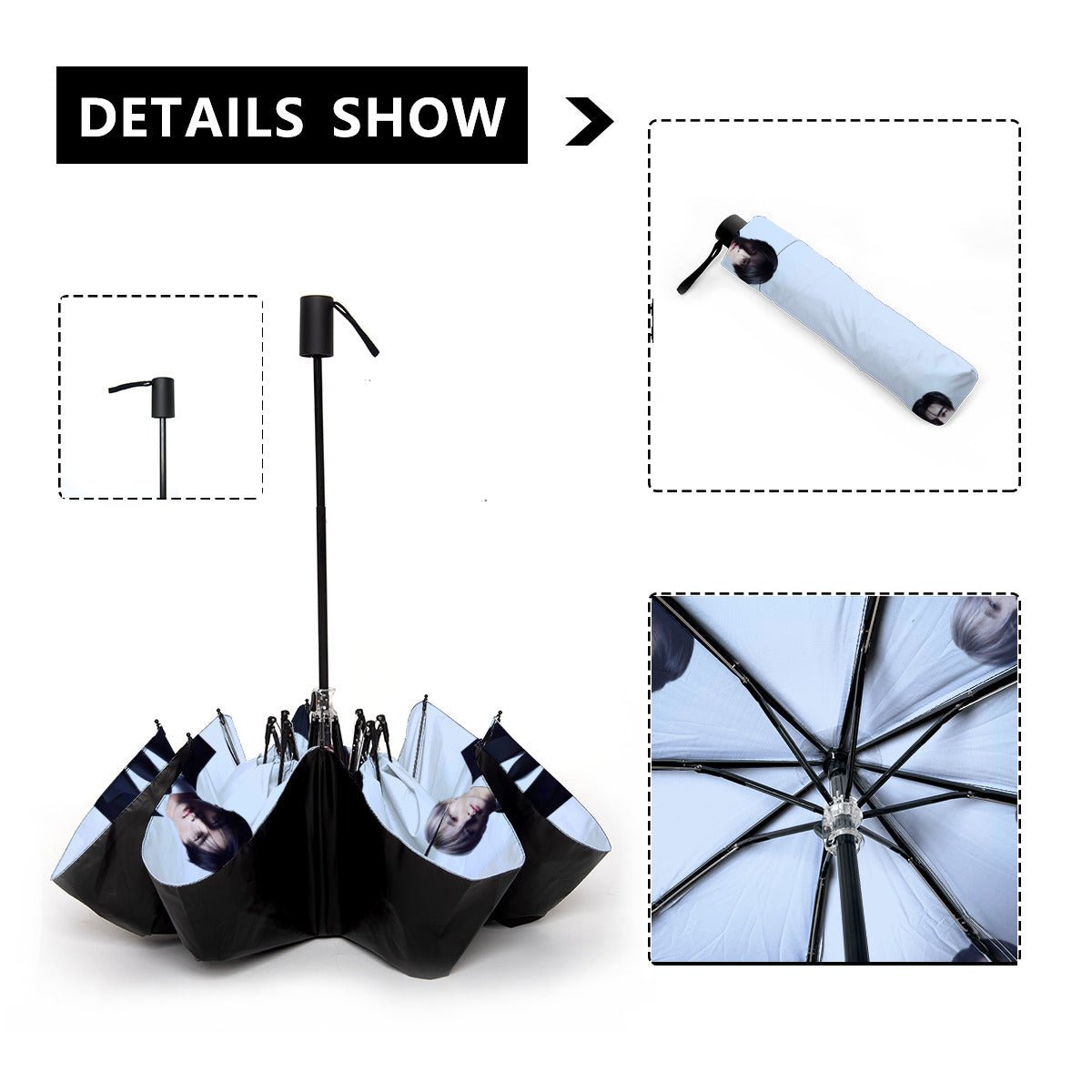 Enhypen Dark Era Automatic opening umbrella - Kpop for rainy weather andprotection from weather - Beyond The Shoppe