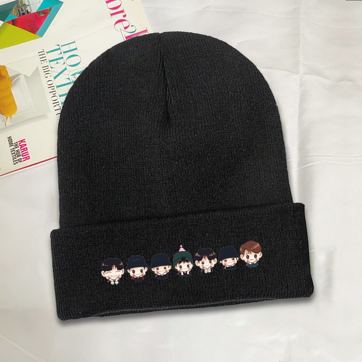 Enhypen Enfriends Beanie for Adults – Cozy Polyester Knit Hat - Stylish, Comfortable & Trendy Hat - Beyond The Shoppe