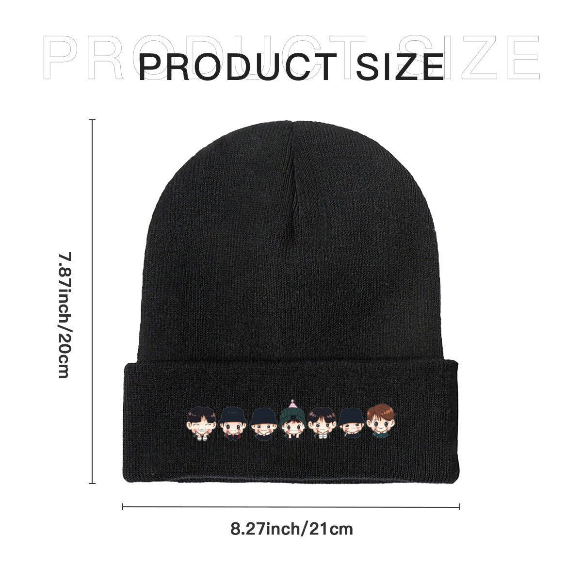 Enhypen Enfriends Beanie for Adults – Cozy Polyester Knit Hat - Stylish, Comfortable & Trendy Hat - Beyond The Shoppe