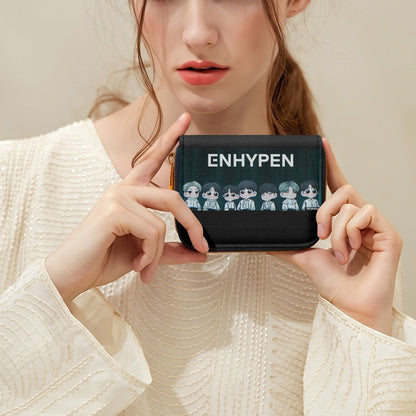 Enhypen Engene Bifold Zipper Wallet K - Pop Merchandise - Great gift! - Beyond The Shoppe