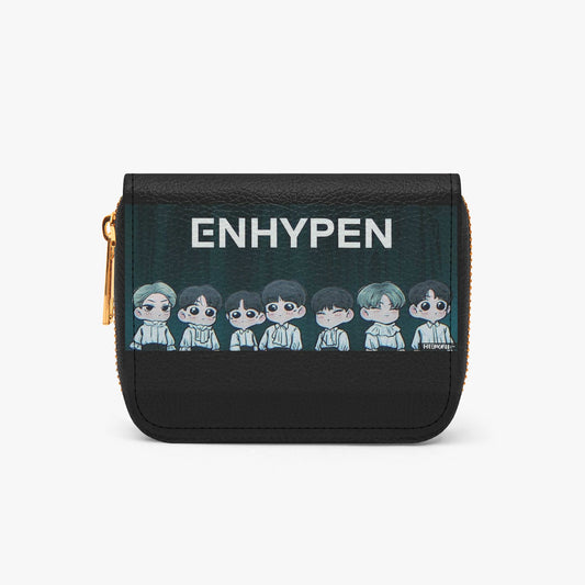 Enhypen Engene Bifold Zipper Wallet K - Pop Merchandise - Great gift! - Beyond The Shoppe