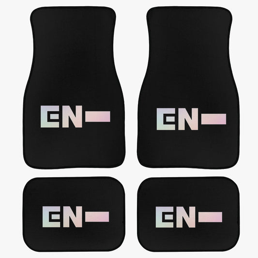 Enhypen Engene Car Floor Mats - 4Pcs - Enhypen EN logo Car Floor Mats - Car Accessories - Kpop car mats - (Set of 4 - 2 Front & 2 Rear) - Beyond The Shoppe