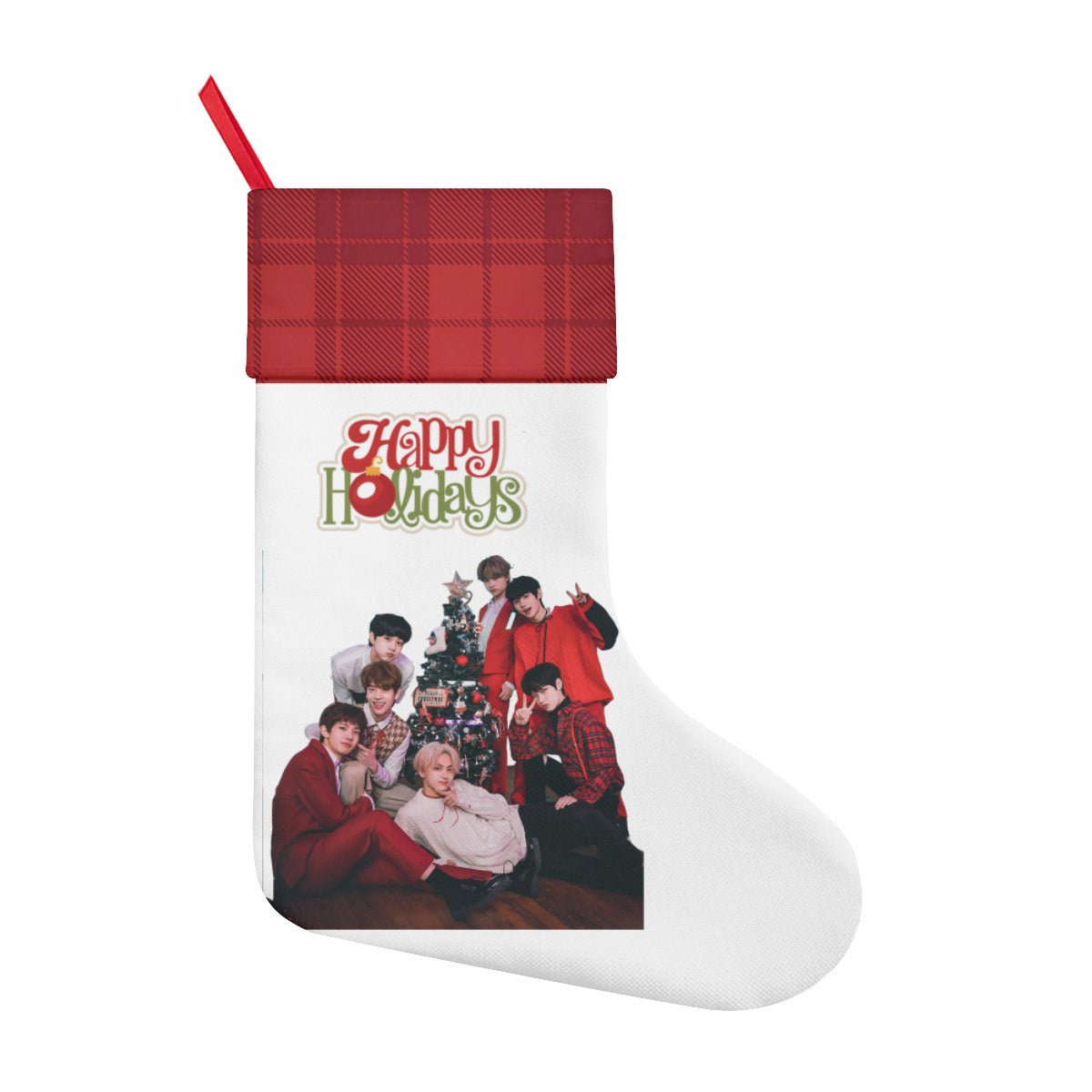 Enhypen - Engene Happy Holidays Classic Holiday 16 - Inch Linen Christmas Stocking – Decor, Soft & Durable - Beyond The Shoppe