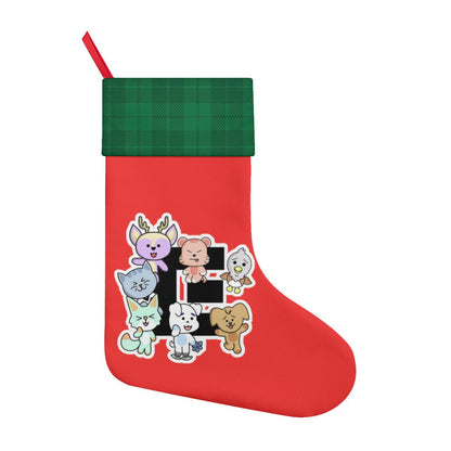 Enhypen - Engene Red Classic Holiday 16 - Inch Linen Christmas Stocking – Decor, Soft & Durable - Beyond The Shoppe