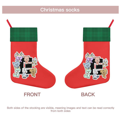Enhypen - Engene Red Classic Holiday 16 - Inch Linen Christmas Stocking – Decor, Soft & Durable - Beyond The Shoppe