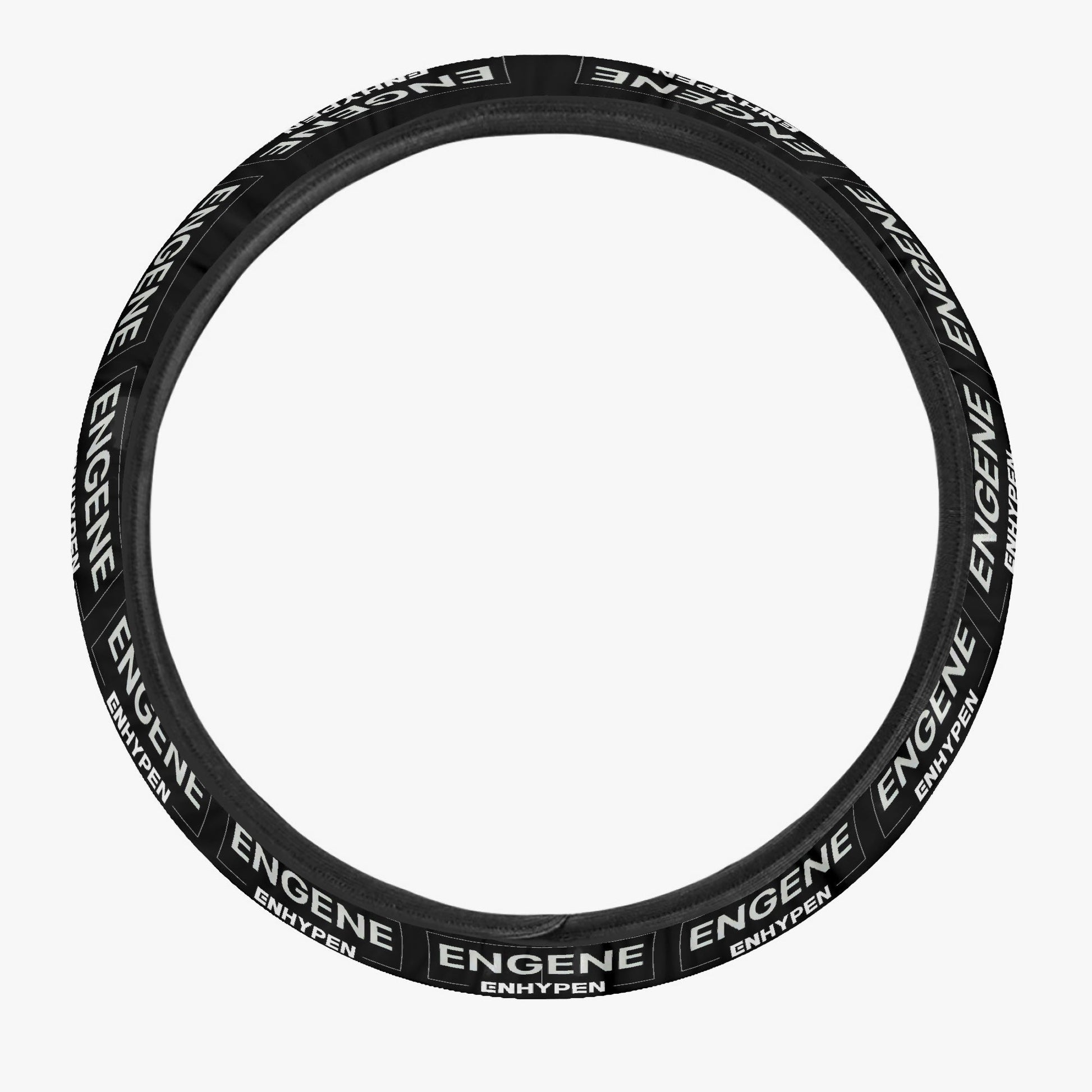 Enhypen - Engene Steering Wheel Cover - Enhypen Logo car accessory - black steering cover - great gift - kpop car accessories - Beyond The Shoppe