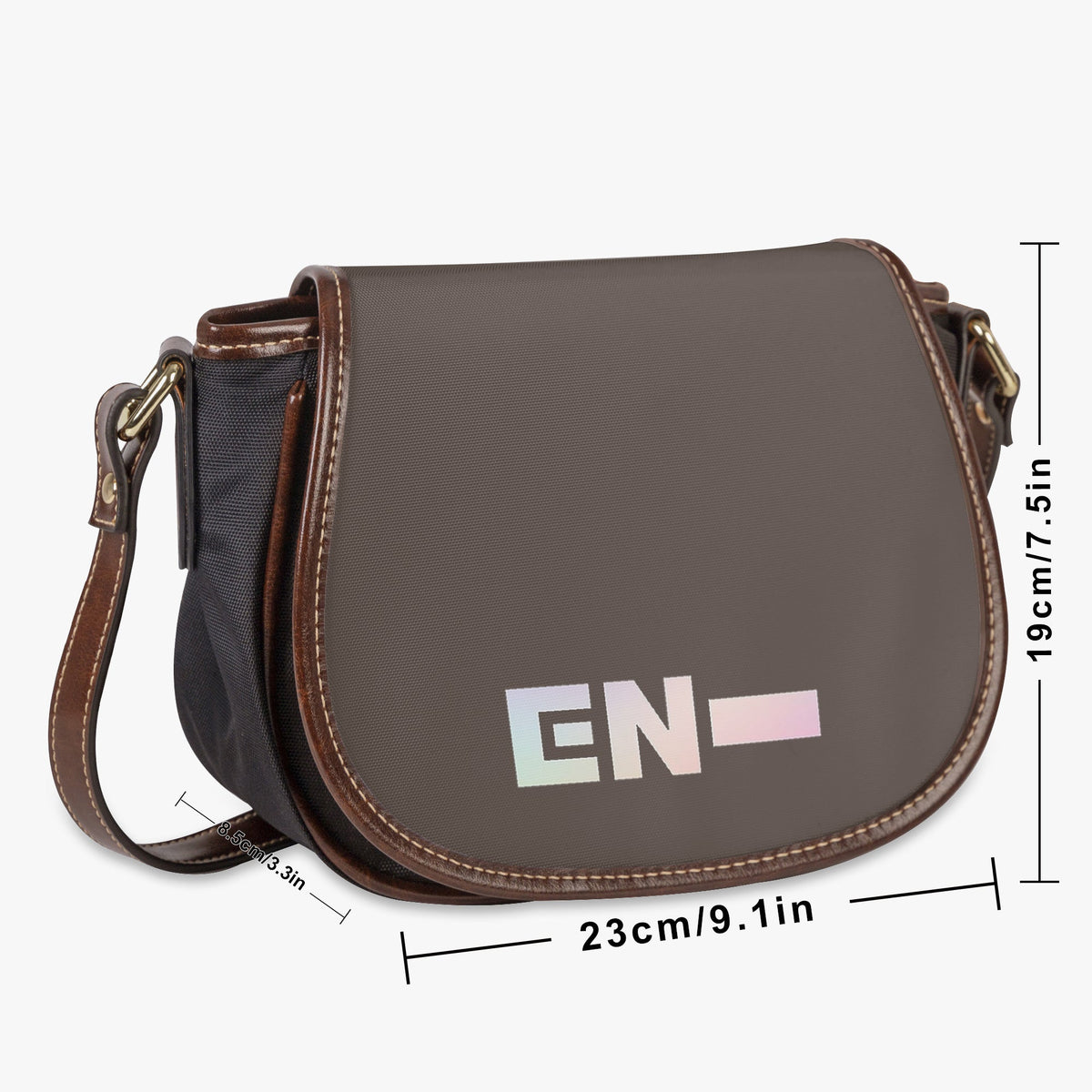 Enhypen Flap Saddle Bag – Perfect Everyday Crossbody Purse - Engene Chic & Cute Bag - Beyond The Shoppe