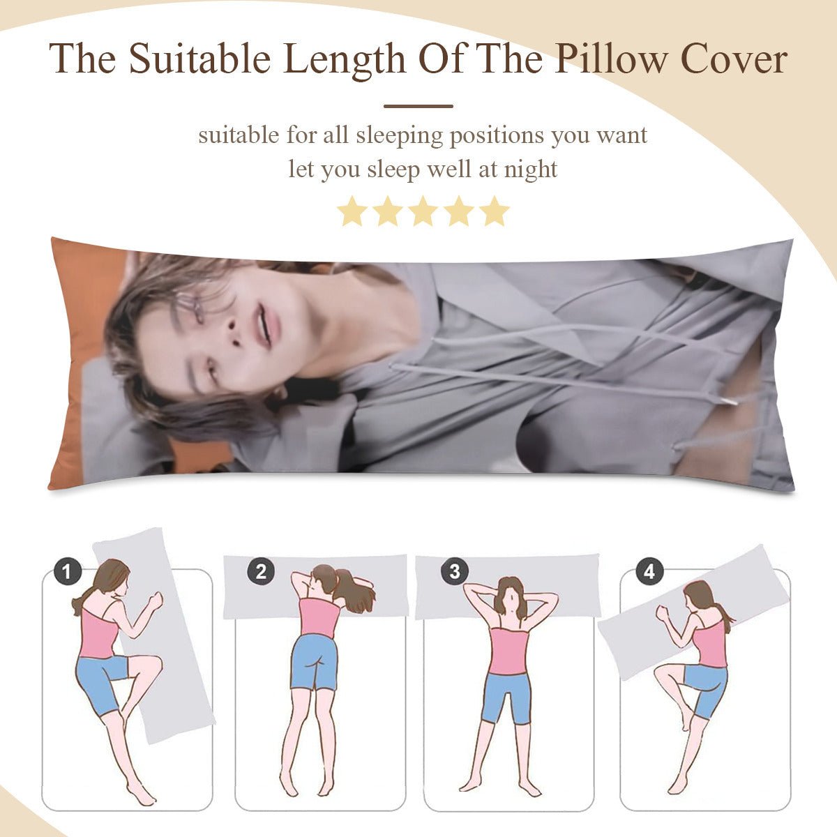 Enhypen Jake Full Body Pillow Case - Double Sided Full Body Pillowcases - 3 sizes! - Beyond The Shoppe