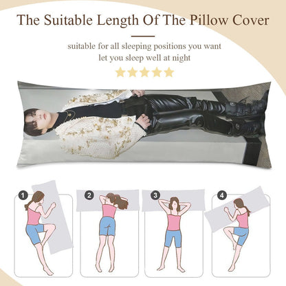 Enhypen Jungwon Full Body Double Sided Pillow Case - 2 Poses pillowcase - 3 sizes! Engene - Beyond The Shoppe