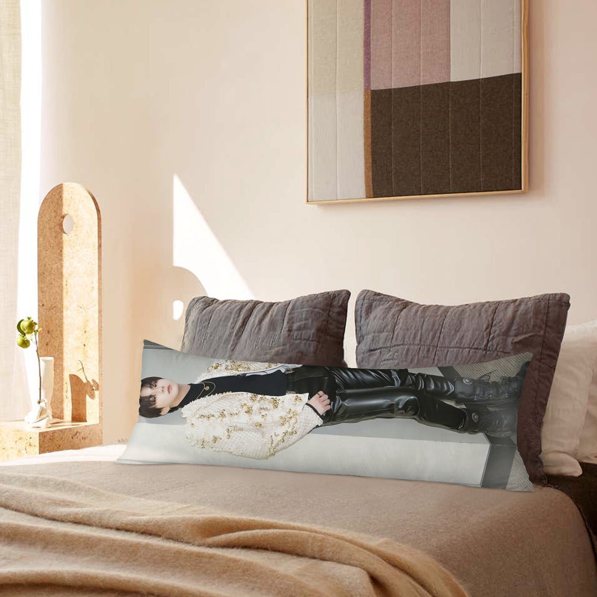 Enhypen Jungwon Full Body Pillow Case - Double Sided Full Body Pillowcases - 3 sizes! Long Pillow Cover Double - Sided Design in Multiple Sizes - Beyond The Shoppe